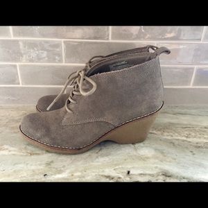 White Mountain Grey Suede Bootie